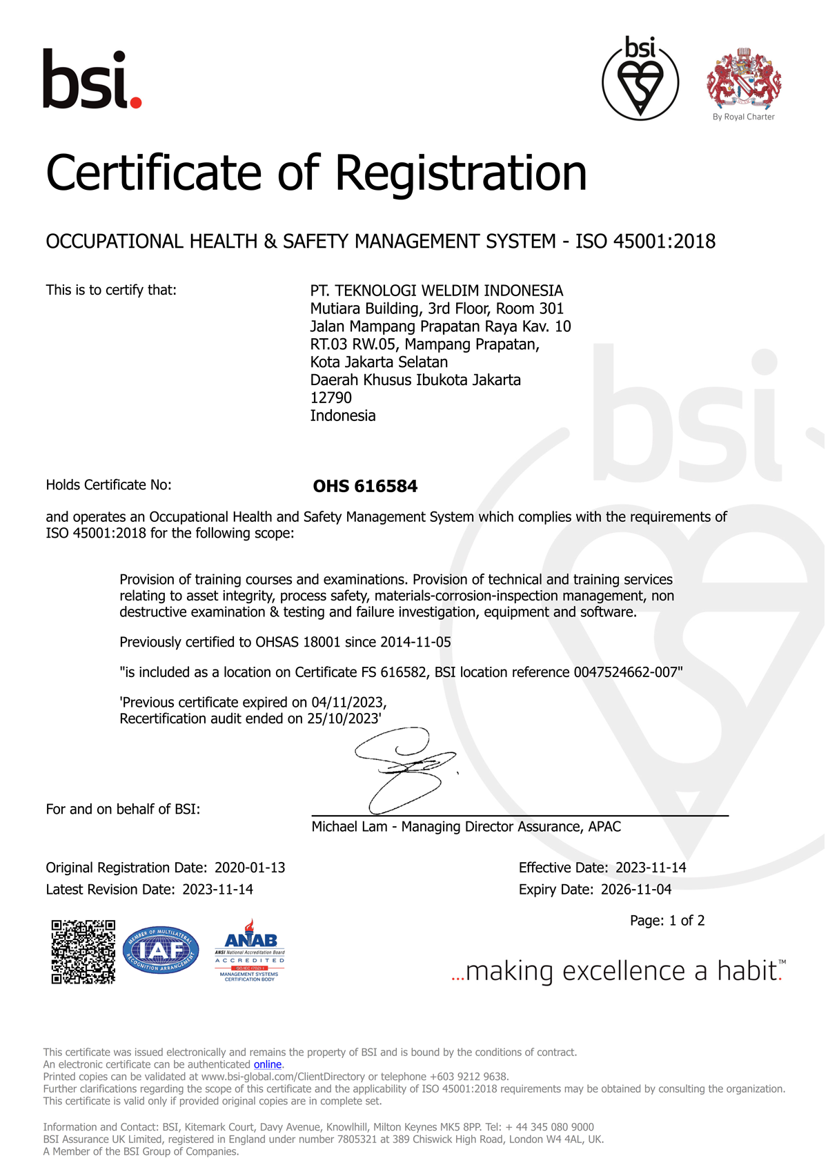 ISO 45001:2018
