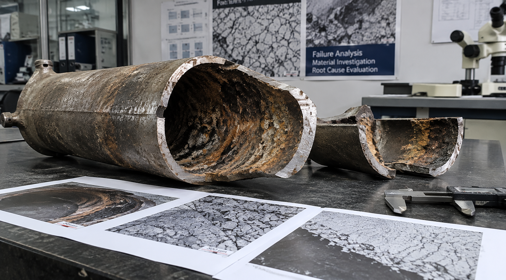 U-Bend #1 and U-Bend #3 examination and micrograph