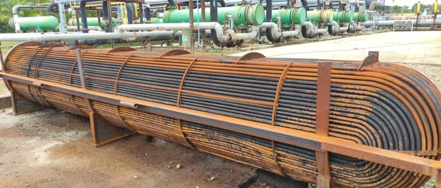Heat exchanger bundle inspected under RBI programme